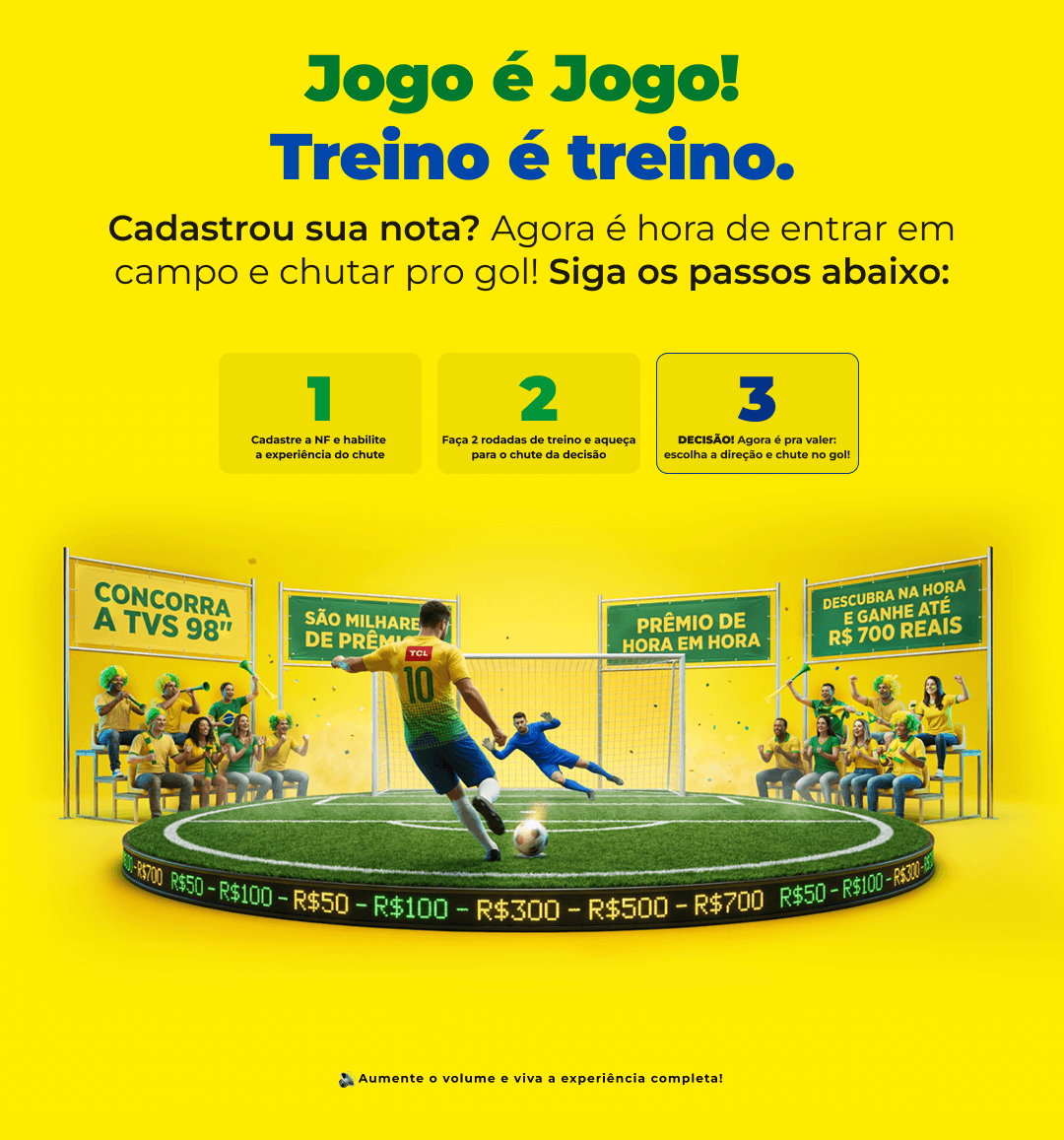 Chances por rodada e chute da promoção